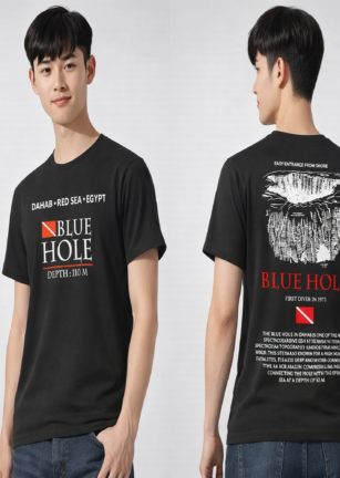 blue hole t-shirt