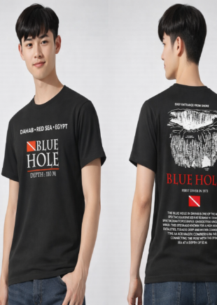 blue hole t-shirt